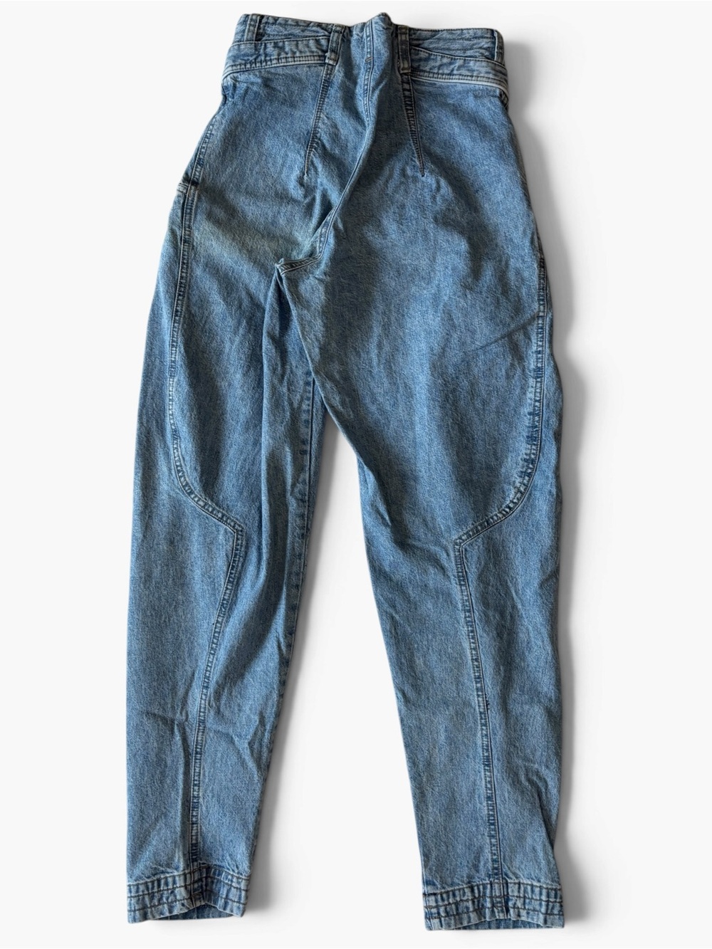 Vintage Z Cavaricci Jeans Size 28 High Rise Pleated Tapered Mom Jeans Made USA - Picture 4 of 13